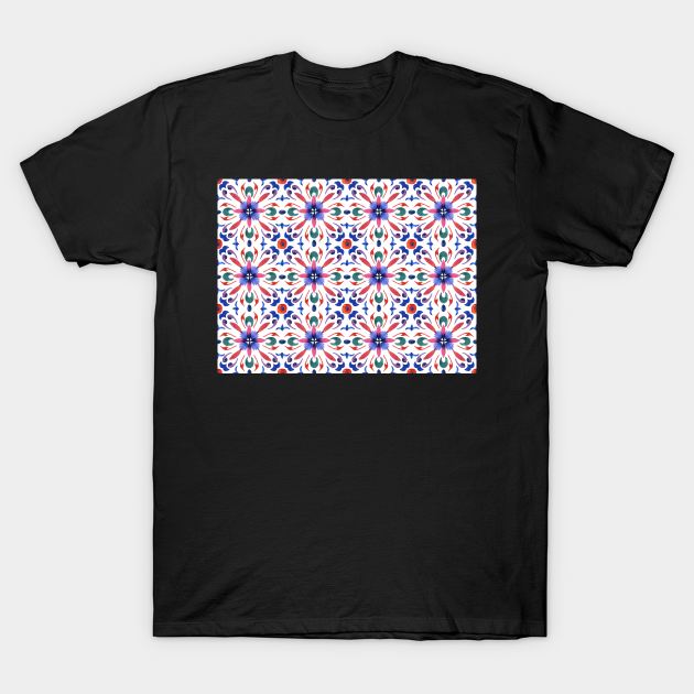 Floral ornament. Watercolor T-Shirt by Olga Berlet